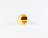 Legier Oval Signet Ring with Tiger's Eye Inlay 