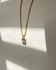 Zebra Jasper Stone Signet Pendant & Necklace