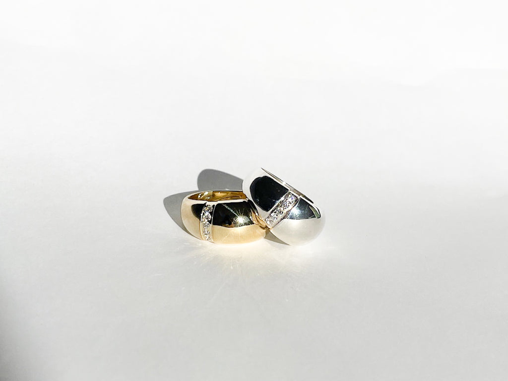 Legier Bubble Bezel Channel Ring