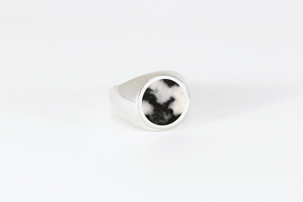 芸能人愛用のおすすめ最新情報 Stone Round Signet legier Legier– Jasper Zebra アクセサリー