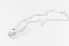 Legier Classic Signet Necklace with Mother of Pearl Inlay elongated cable chain