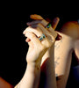 Legier Rainbow Baguette Ring Citrine, Peridot and Sky Blue Topaz Ring
