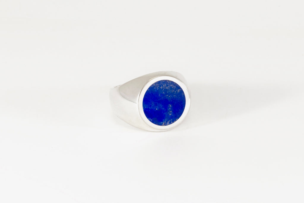 Legier Round  Lapis Lazuli Signet Ring