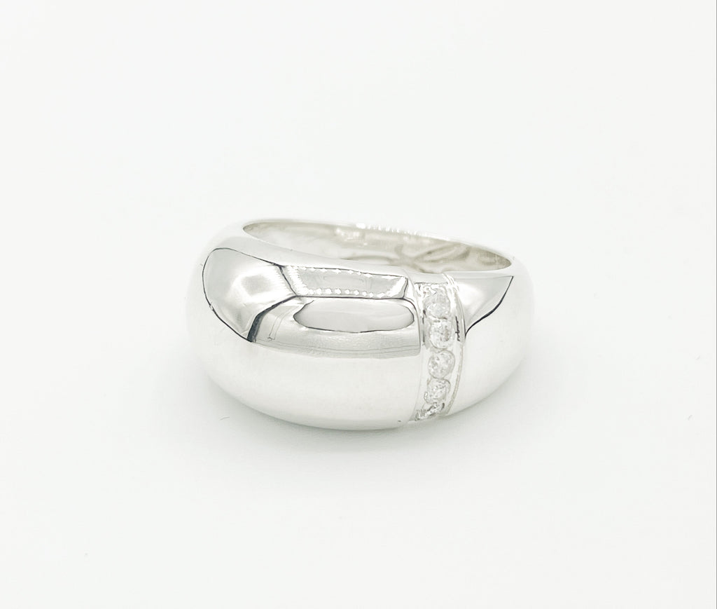 Legier Bubble Bezel Channel Ring  