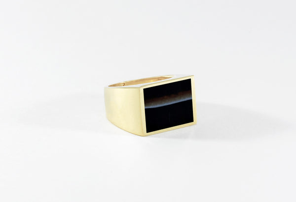 Black onyx signet sale