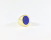 Legier Lapis Lazuli Oval Stone Signet Ring