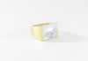 Legier Mother of Pearl Stone Signet Ring